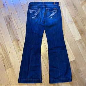 7 For All Mankind Dojo Jeans bootcut flare w pocket embroidery size 25